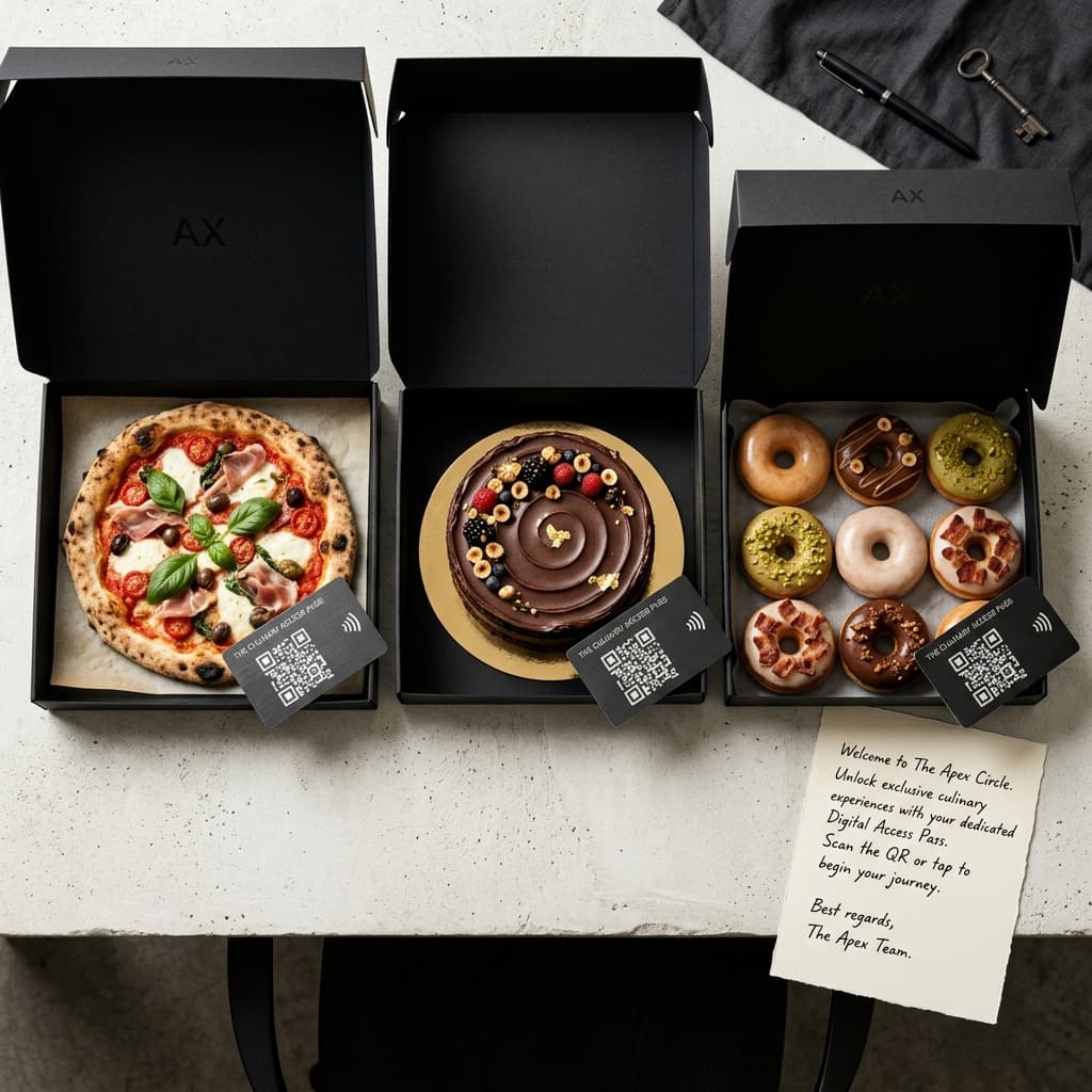 Syzur B2B Gourmet Assets with QR Codes